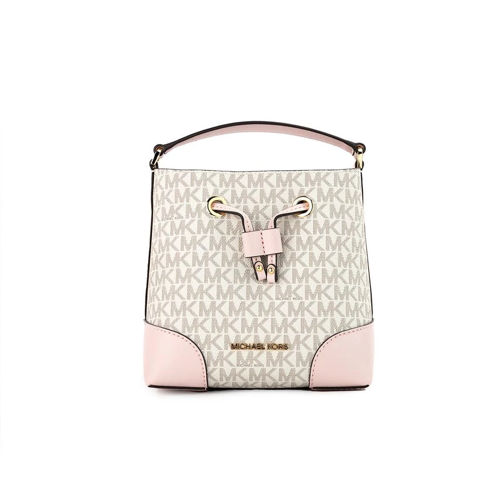 商品Michael Kors|Michael Kors Mercer Small Powder Blush multi PVC Bucket Crossbody Handbag Women's Purse,价格¥1722,第1张图片