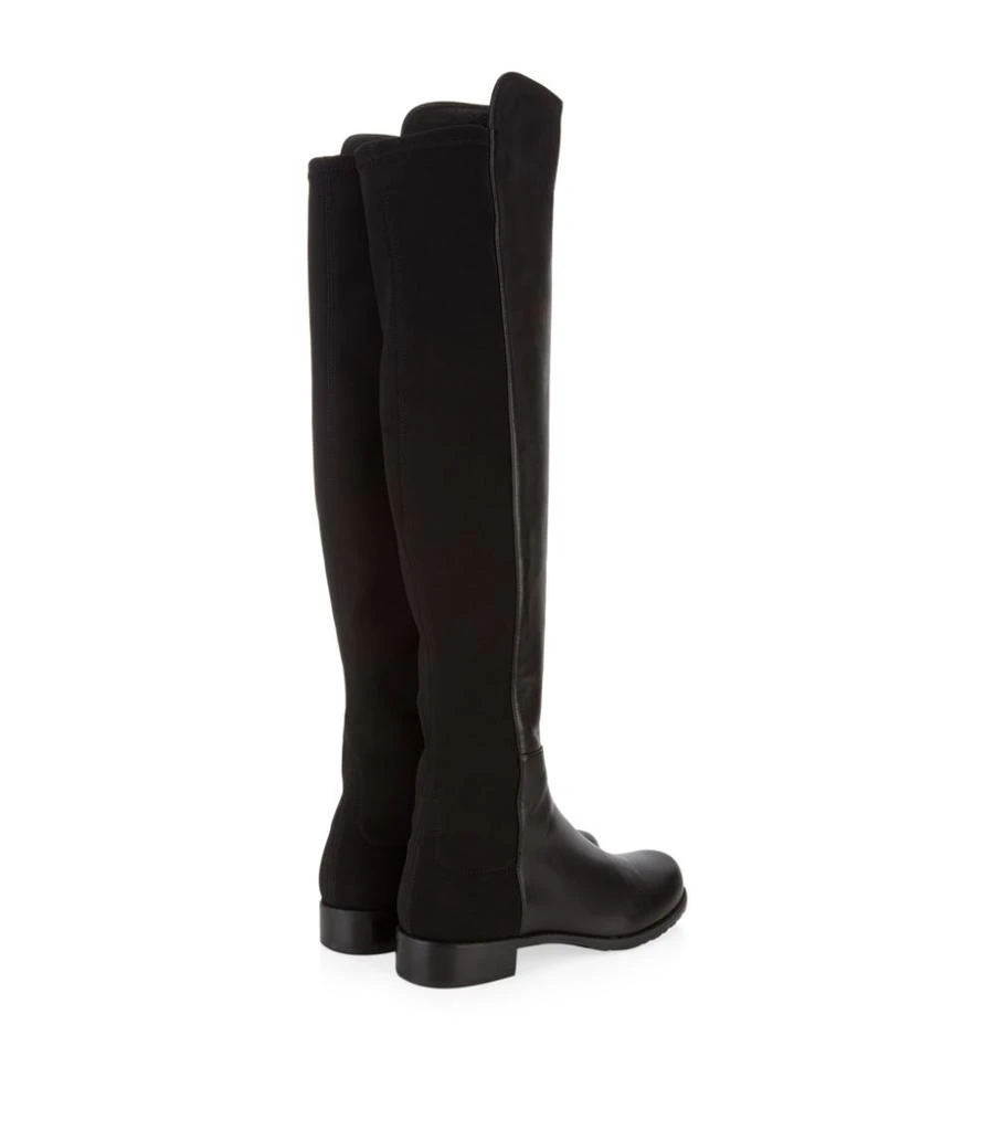 商品Stuart Weitzman|Leather 5050 Over-The-Knee Boots,价格¥7995,第2张图片详细描述