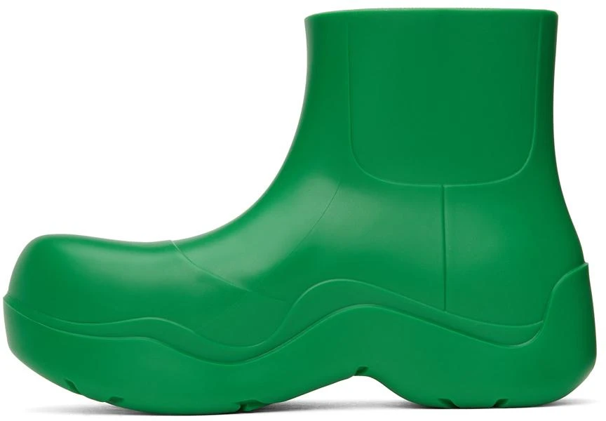 商品Bottega Veneta|Green Matte Puddle Chelsea Boots,价格¥6177,第3张图片详细描述