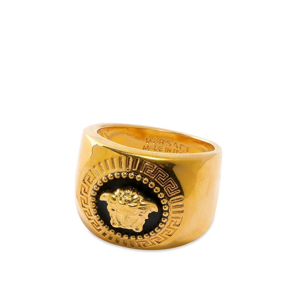 商品Versace|Versace Round Medusa Head Signet Ring,价格¥1389,第2张图片详细描述