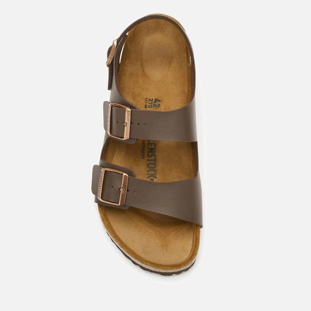 商品Birkenstock|Birkenstock Men's Milano Double 凉拖 - Dark Brown,价格¥373,第3张图片详细描述