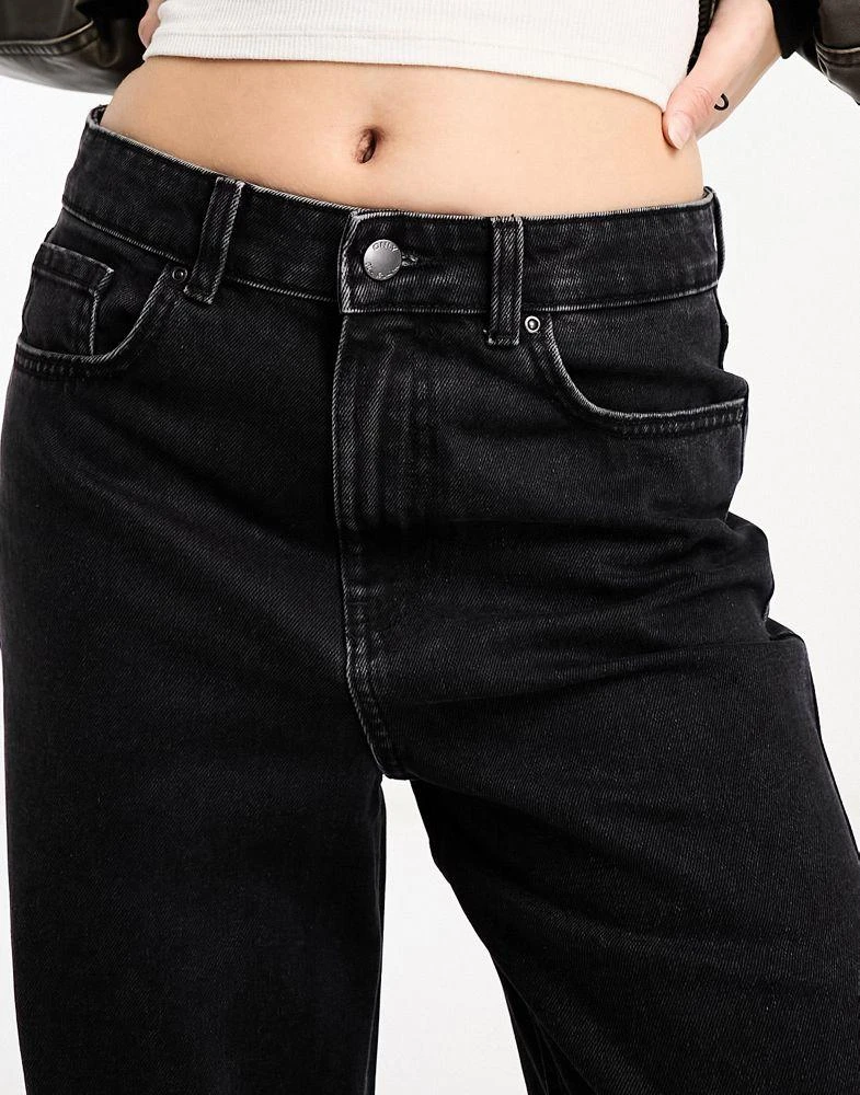 商品ONLY|Only Maisie low waited baggy wide leg jeans in washed black,价格¥169,第3张图片详细描述