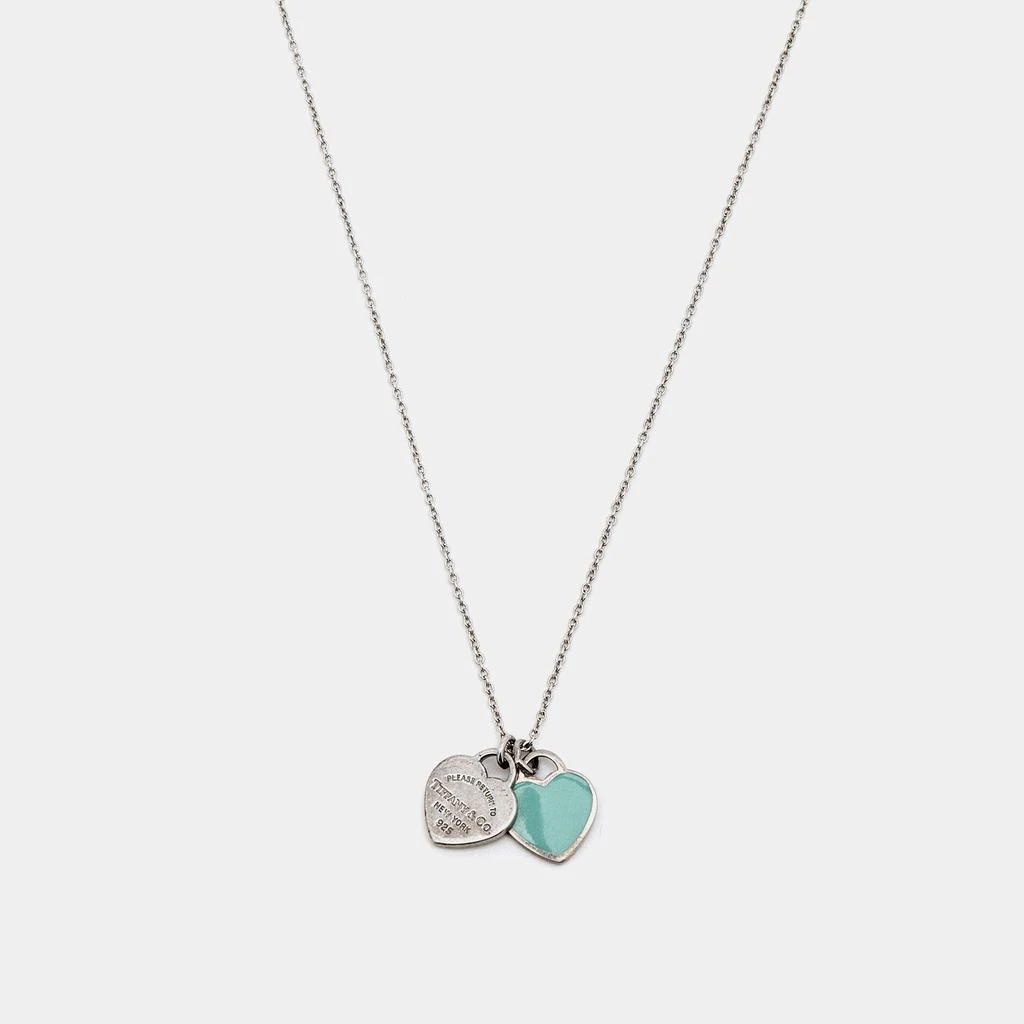 商品[二手商品] Tiffany & Co.|Tiffany & Co. Return to Tiffany Blue Enamel Sterling Silver Heart Tag Pendant Necklace,价格¥2594,第1张图片