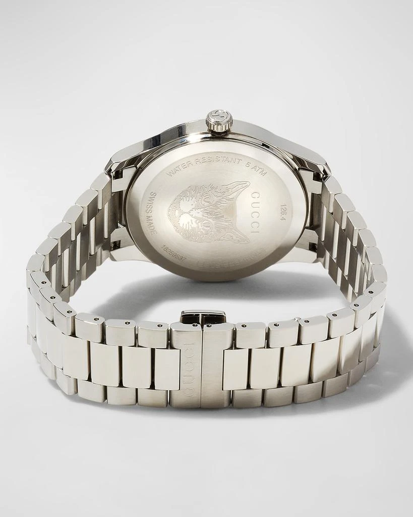 商品Gucci|26mm G-Timeless Bracelet Watch w/ Feline Motif, Pink,价格¥10931,第4张图片详细描述