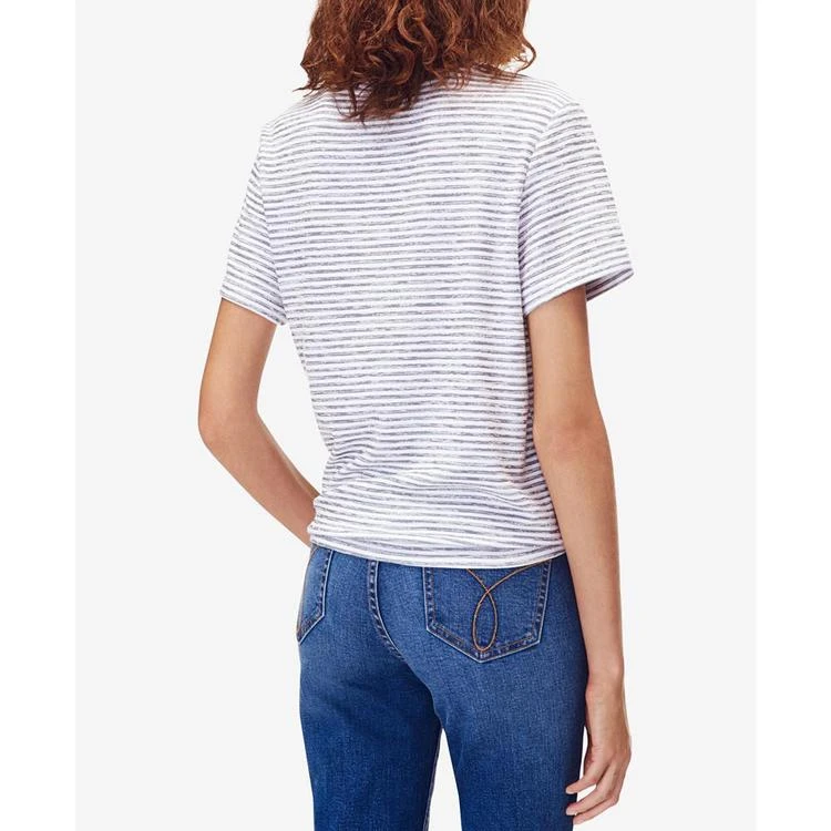 商品Calvin Klein|Striped Tie-Front T-Shirt,价格¥258,第2张图片详细描述