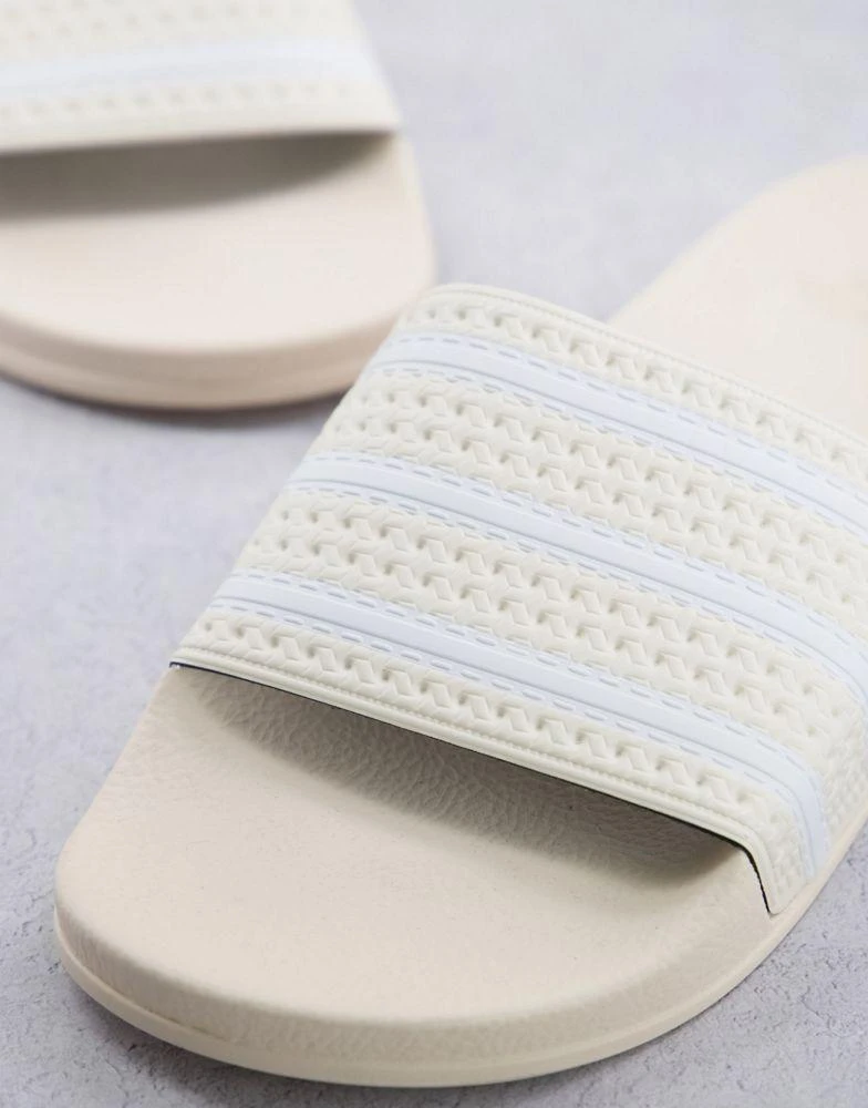 商品Adidas|adidas Originals Adilette sliders in wonder white,价格¥178,第3张图片详细描述