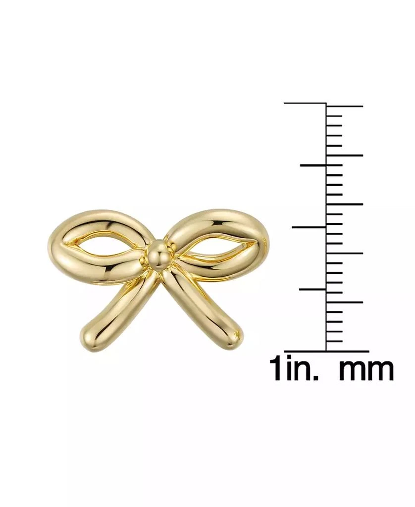 商品Macy's|Gold-Plated Bow Stud Earrings,价格¥103,第3张图片详细描述