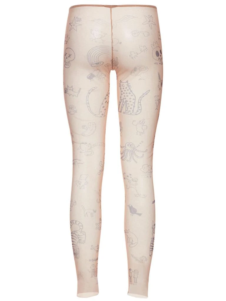 商品DSQUARED2|Printed Mesh Leggings,价格¥351,第4张图片详细描述