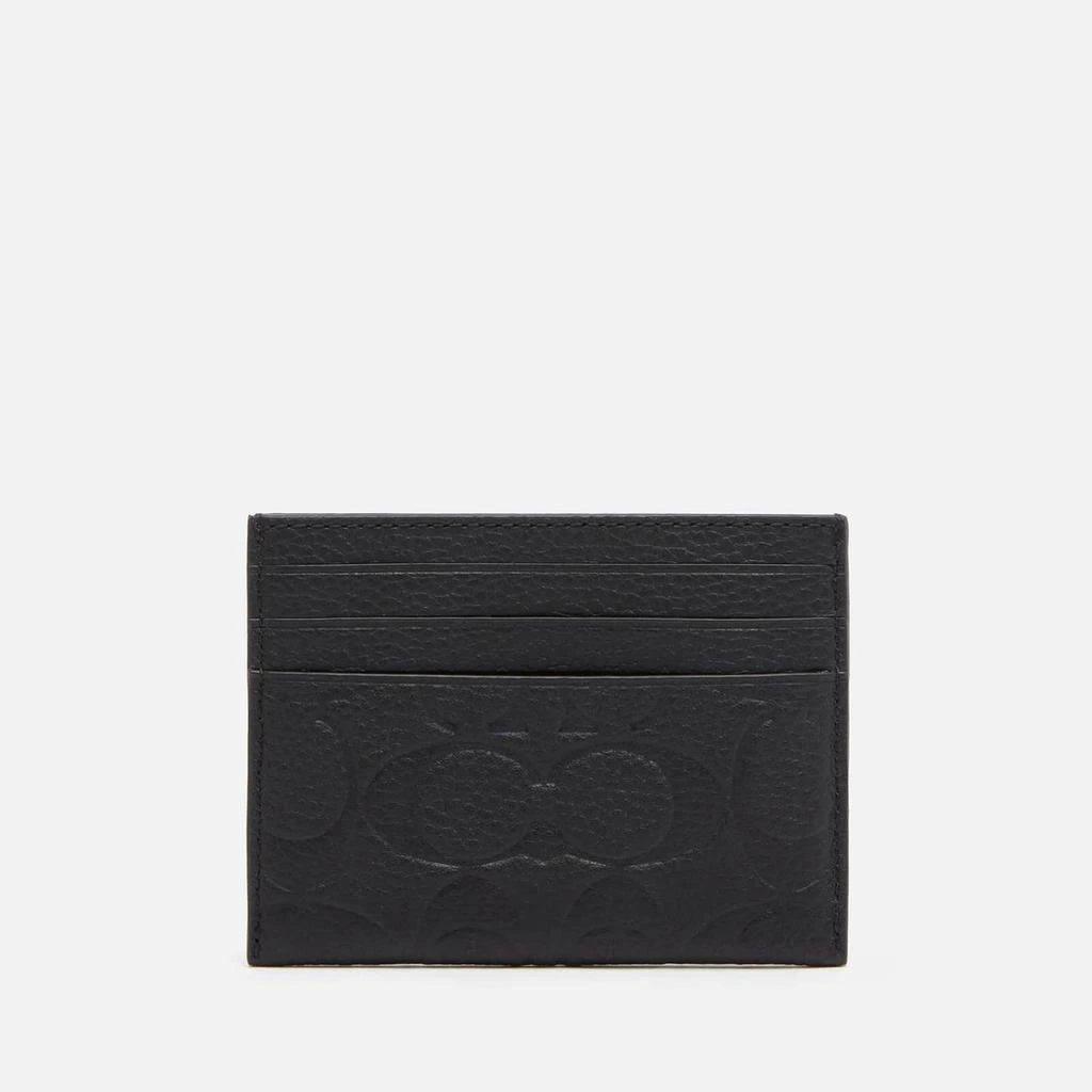 商品Coach|Coach Men's Flat Card Case - Black,价格¥672,第2张图片详细描述