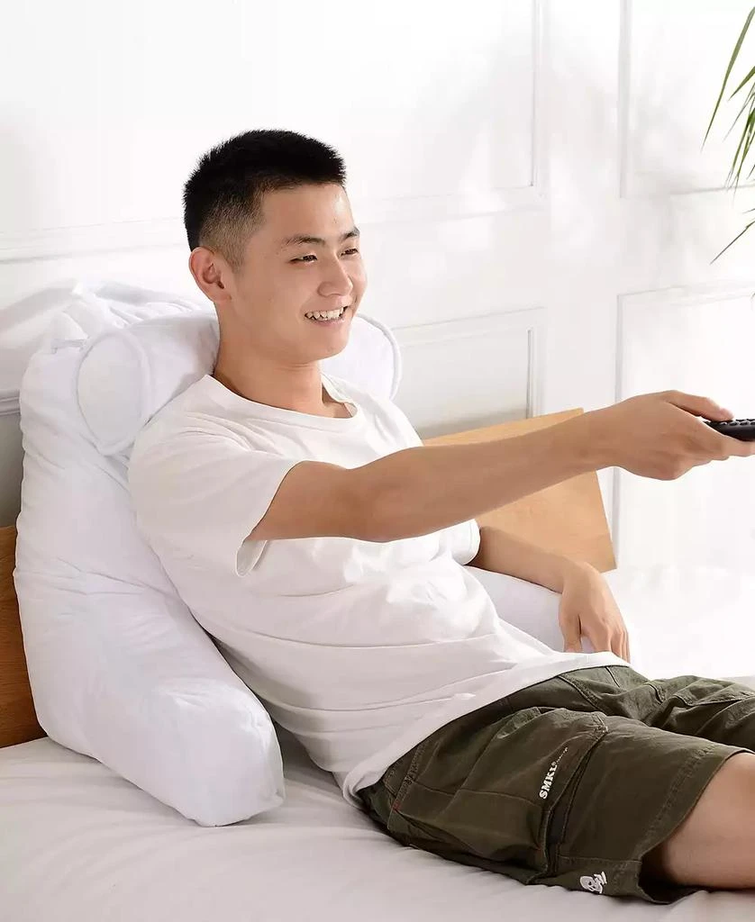 Shredded Memory Foam Large TV and Reading Pillow with Bolster, 15" x 24" 商品