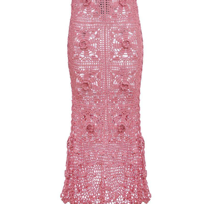 商品ANDREEVA|Dust Rose Handmade Crochet Dress,价格¥4171,第1张图片