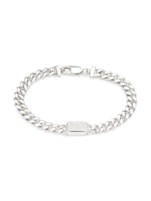 Sterling Silver & 0.20 TCW Diamond Link Bracelet商品第1张图片规格展示