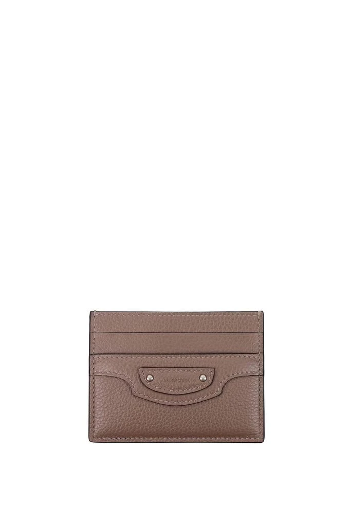 商品Balenciaga|Document holders Leather Gray Turtledove,价格¥1145,第1张图片