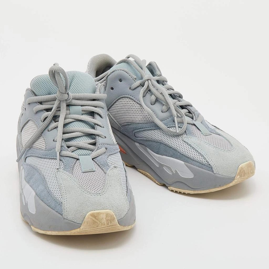 商品[二手商品] YEEZY|Yeezy x Adidas Grey/Blue Suede and Mesh Boost 700 V2 Inertia Sneakers Size 40,价格¥998,第4张图片详细描述