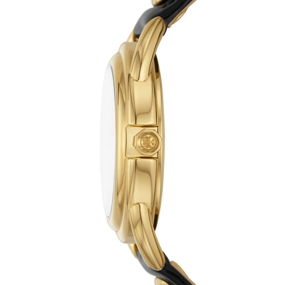 商品Tory Burch|Women's The Miller Black Patent Leather Strap Watch 32mm,价格¥1409,第2张图片详细描述