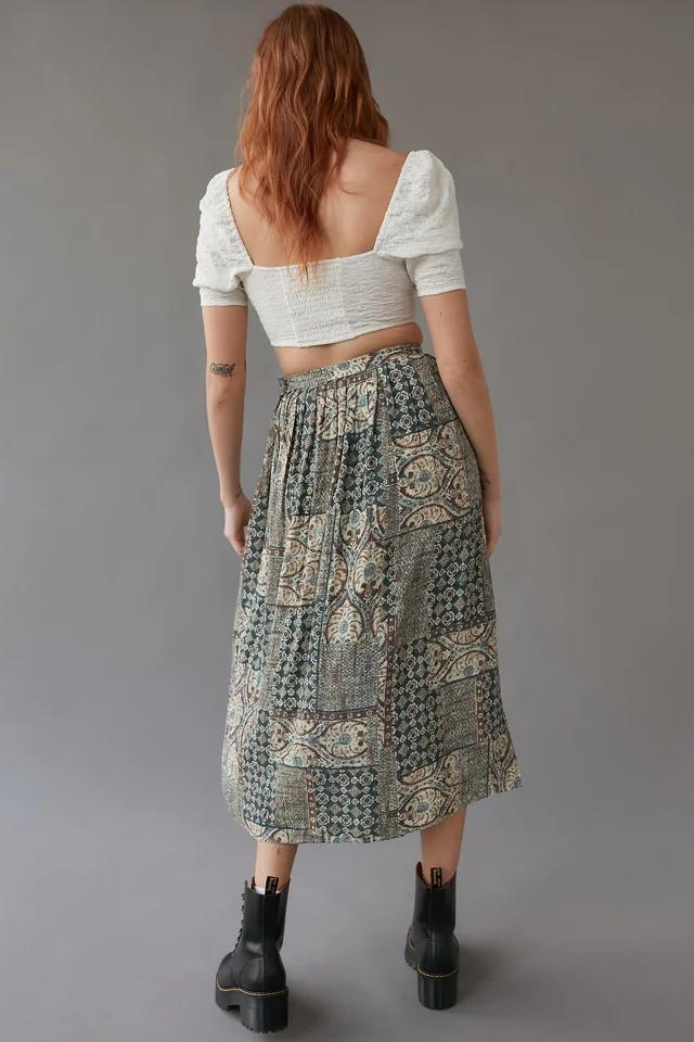 Urban Renewal Remade Floral Paisley Midi Skirt商品第6张图片规格展示