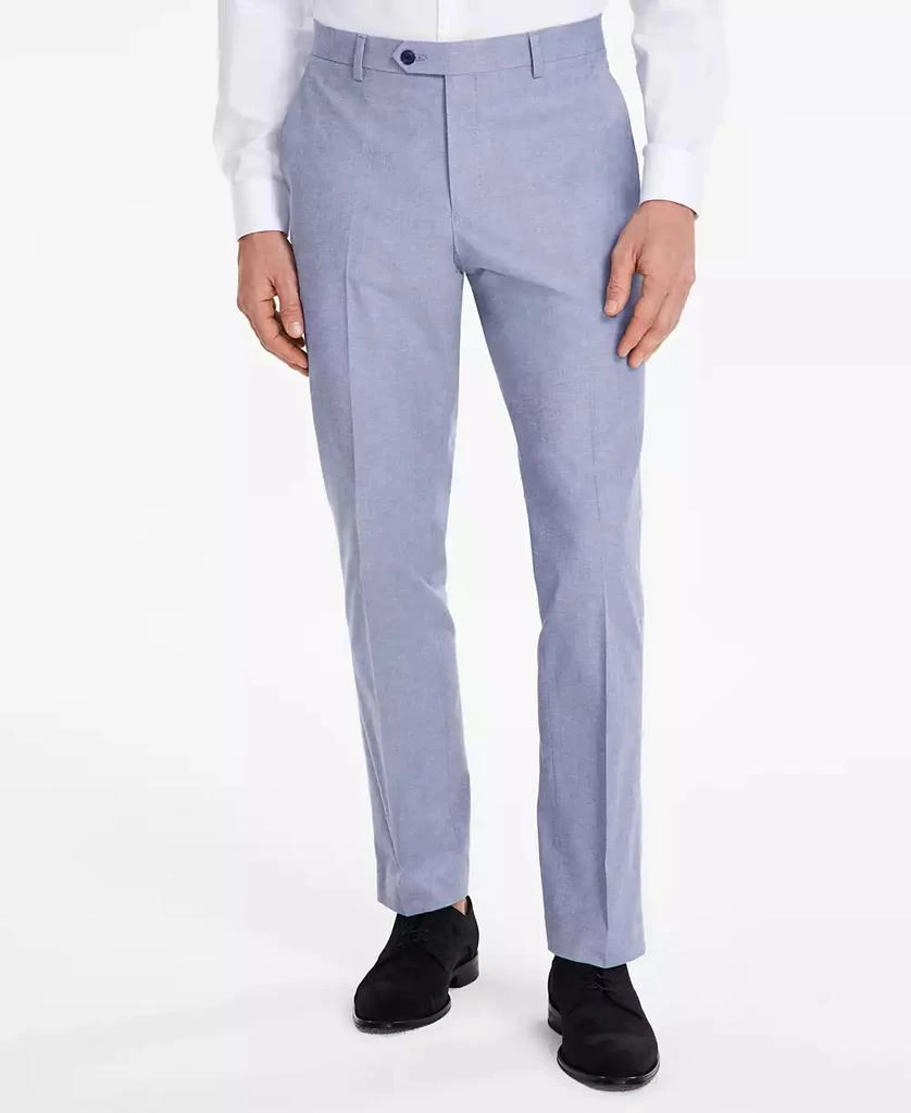 商品Tommy Hilfiger|Men's Modern-Fit TH Flex Stretch Chambray Suit Separate Pants,价格¥154,第2张图片详细描述