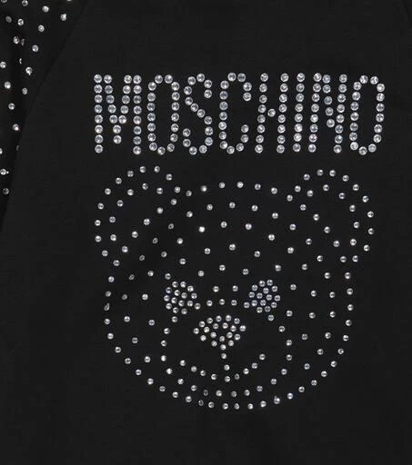 商品Moschino|缀饰棉质混纺连帽连衣裙,价格¥1066,第3张图片详细描述