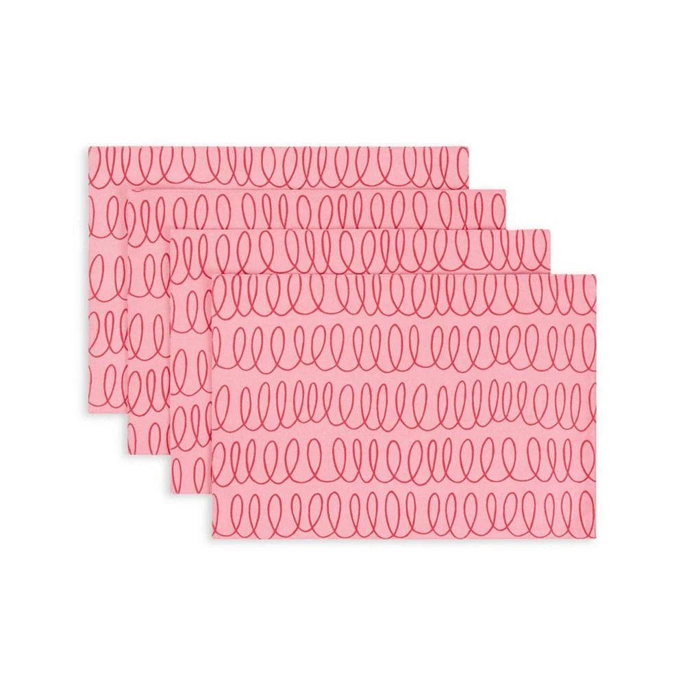 商品Kate Spade|in the Loop Placemats Reversible 4 Pack Set,价格¥344,第1张图片