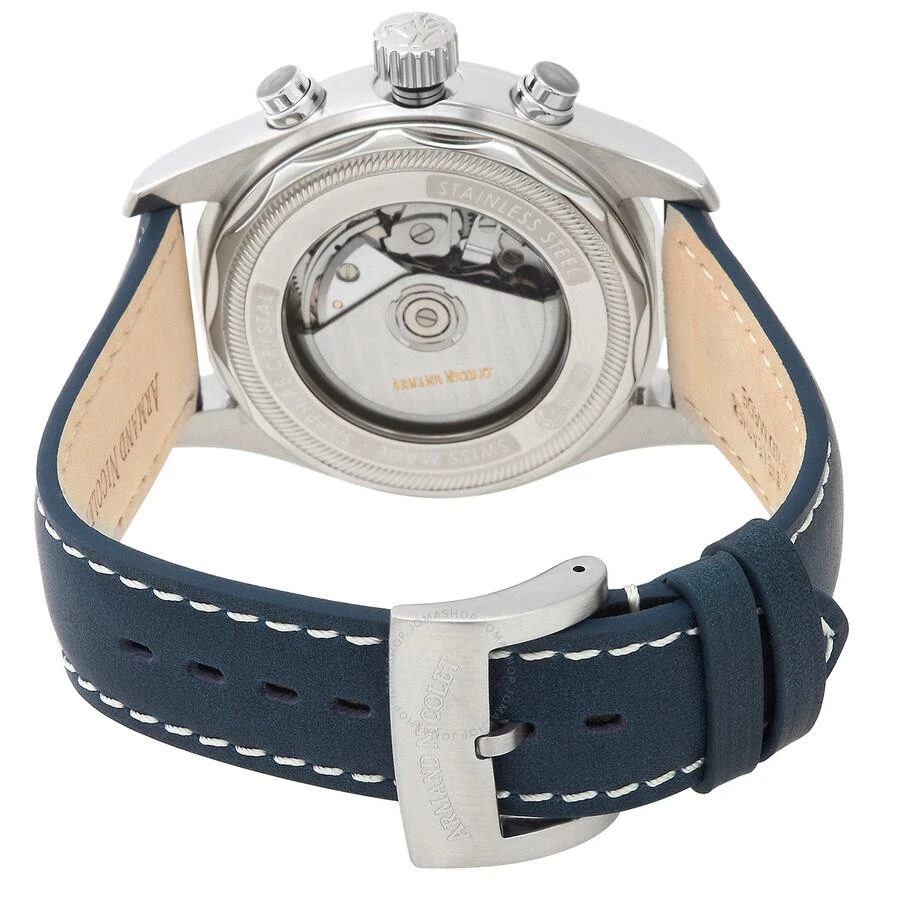 商品Armand Nicolet|MH2 Chronograph Automatic Blue Dial Men's Watch A647A-BU-P140BU2,价格¥11679,第3张图片详细描述