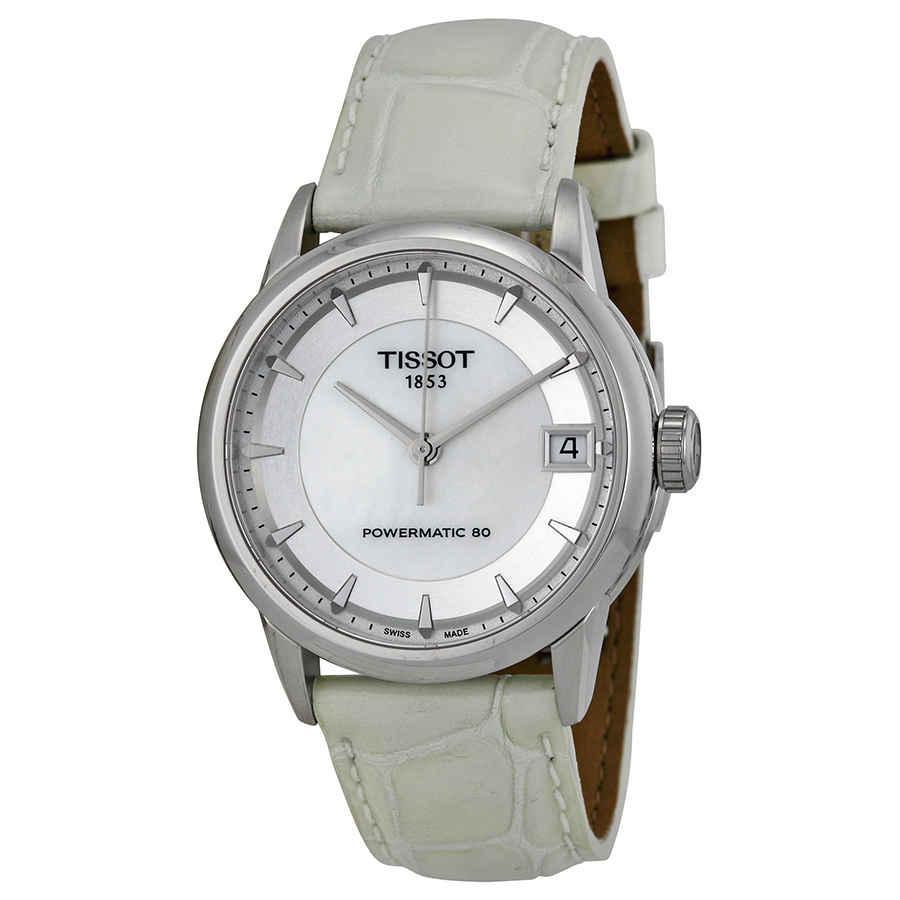 商品Tissot|Tissot Powermatic 80 Mother of Pearl Dial Ladies Watch T0862071611100,价格¥1592,第1张图片