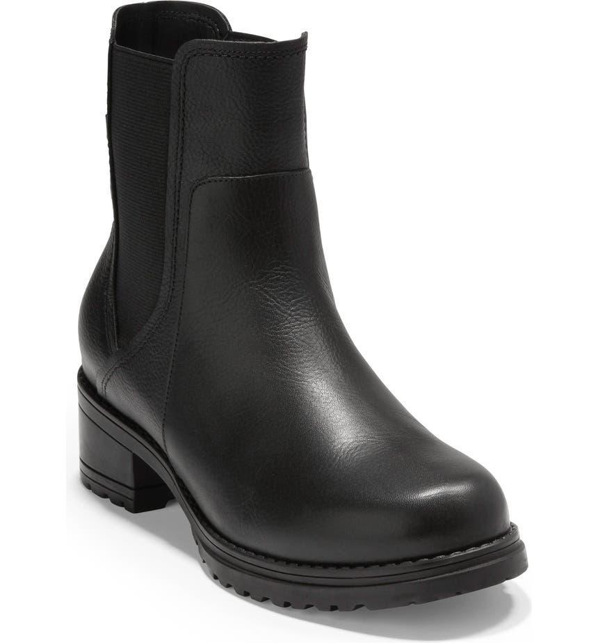 商品Cole Haan|Camea Waterproof Leather Combat Boot,价格¥1027,第1张图片