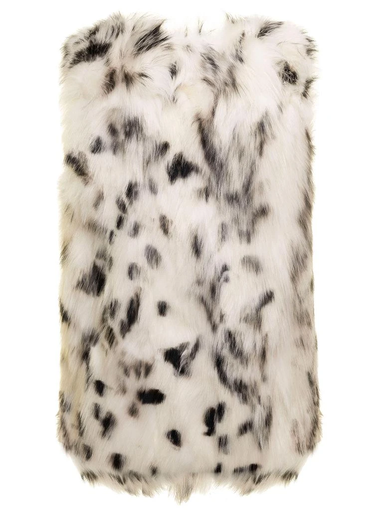 商品FRAME|Animalier Black and White Short Fur Vest Frame Pellicce Woman,价格¥13381,第2张图片详细描述