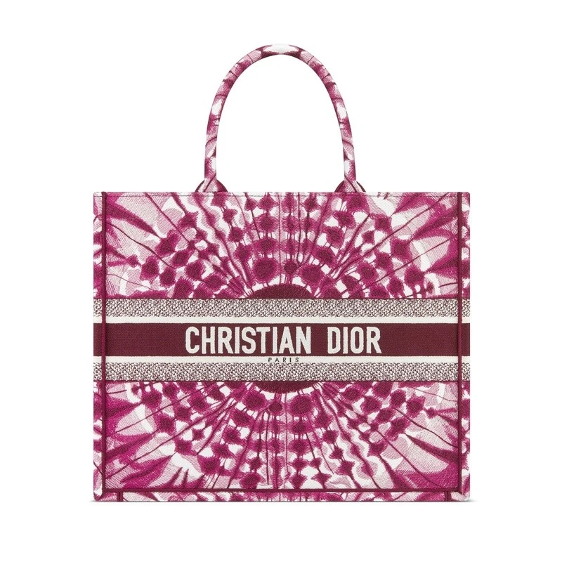 商品Dior|Dior 迪奥 Book Tote系列女士紫色棉质手提包,价格¥24420,第1张图片