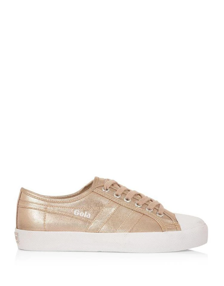 商品Gola|Coaster Metallic Canvas Sneakers,价格¥294,第2张图片详细描述