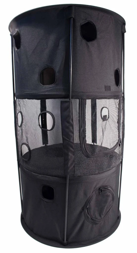 商品Pet Life|'Climber-Tree' Play-Active Travel Collapsible Lightweight Kitty Cat Tree House Lounger,价格¥540,第2张图片详细描述