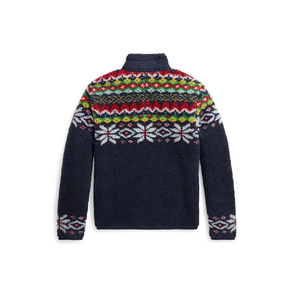 商品Ralph Lauren|Big Boys Fair Isle Teddy Fleece Jacket,价格¥506,第2张图片详细描述