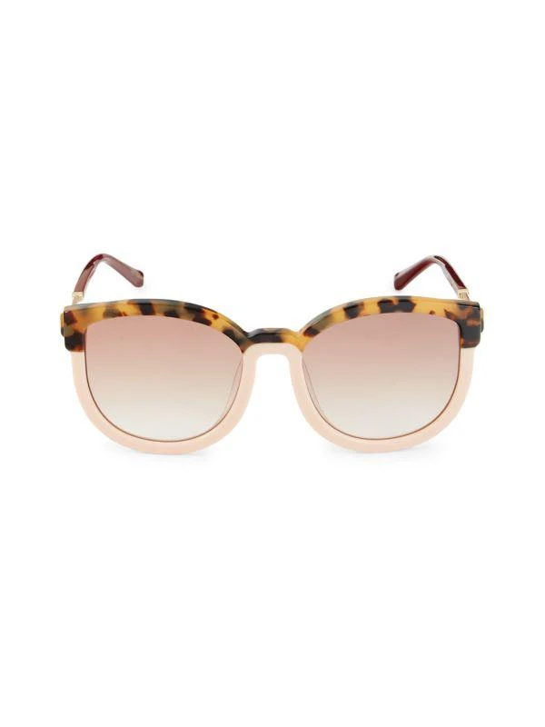 商品KAREN WALKER|Super Hybrid 57MM Clubmaster Sunglasses,价格¥413,第1张图片