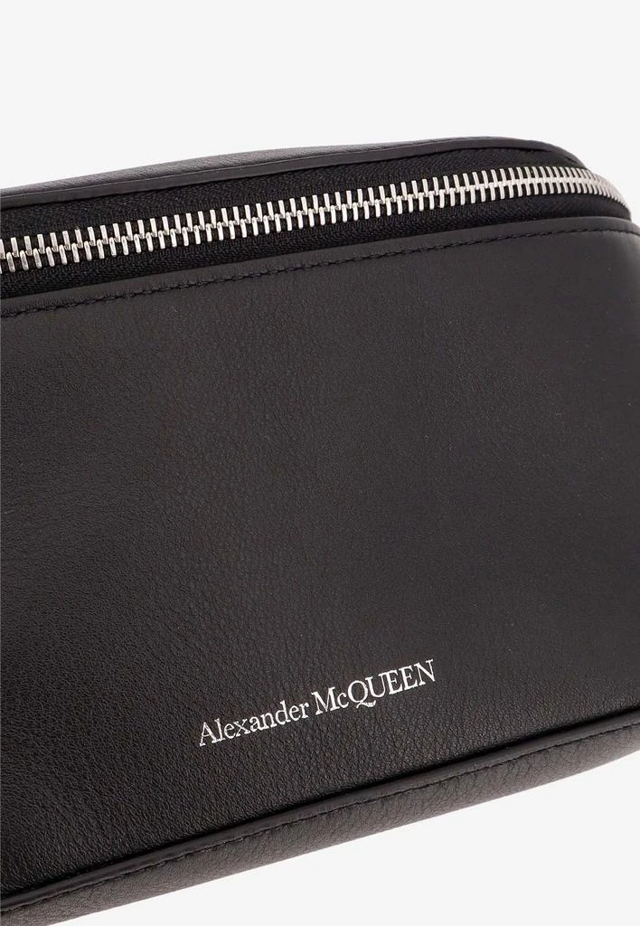 商品Alexander McQueen|Logo Print Leather Belt Bag,价格¥5218,第3张图片详细描述