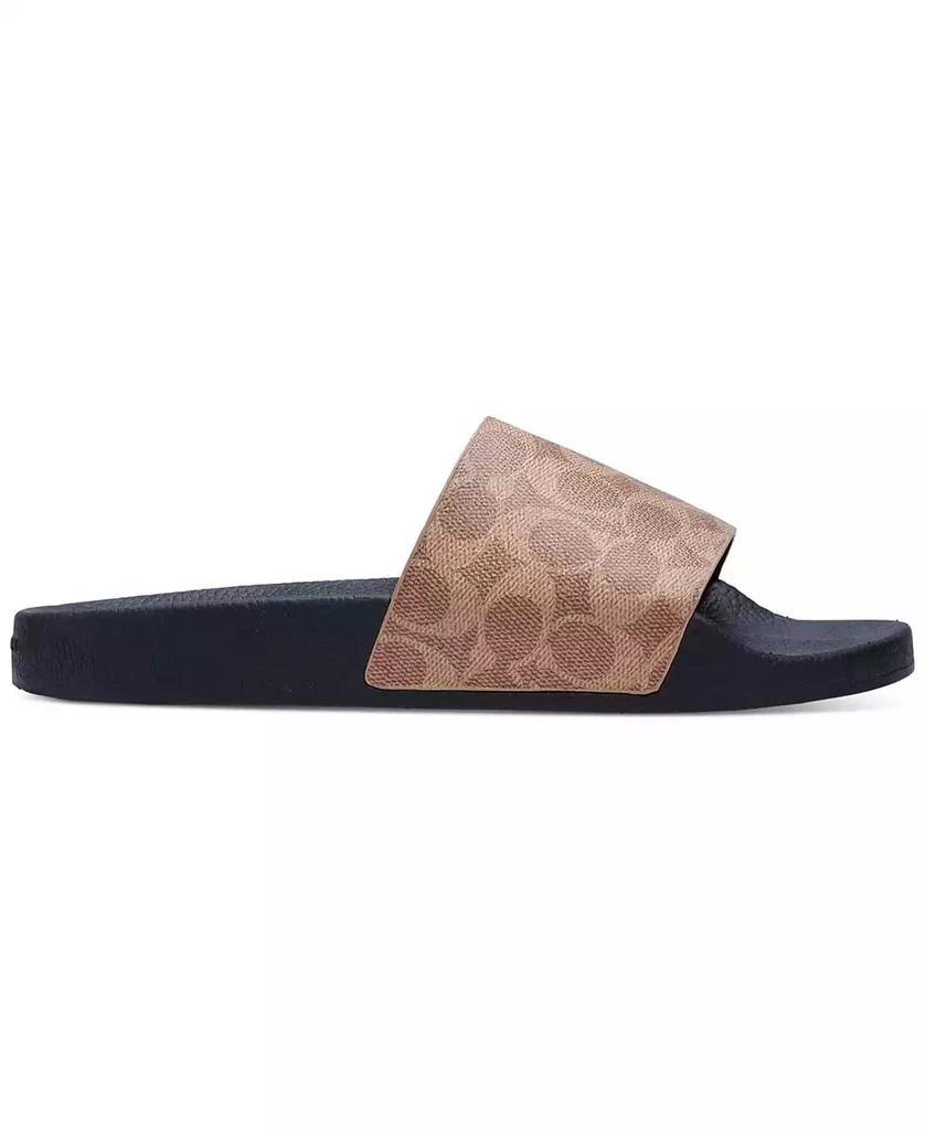 商品Coach|Men's Signature Coated Canvas Pool Slide,价格¥712,第2张图片详细描述