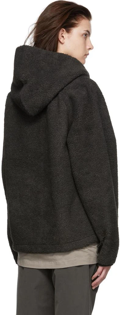 商品Essentials|Black Polyester Hoodie,价格¥571,第3张图片详细描述