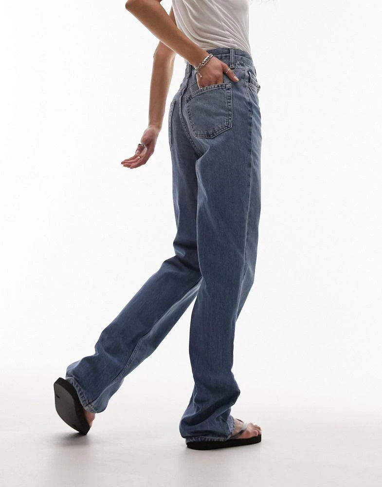 商品Topshop|Topshop Kort jeans in mid blue,价格¥441,第5张图片详细描述