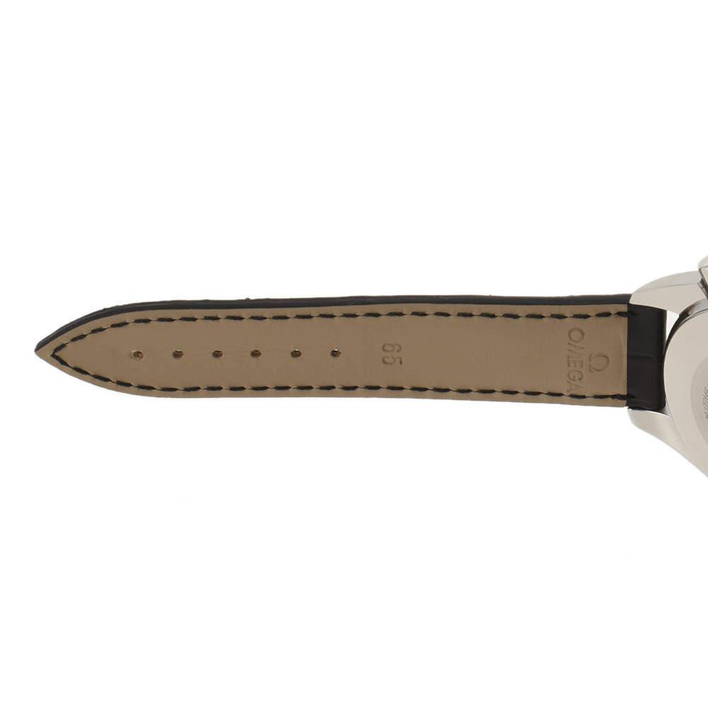 Omega White Stainless Steel Speedmaster 3834.74.34 Men's Wristwatch 44 MM商品第5张图片规格展示