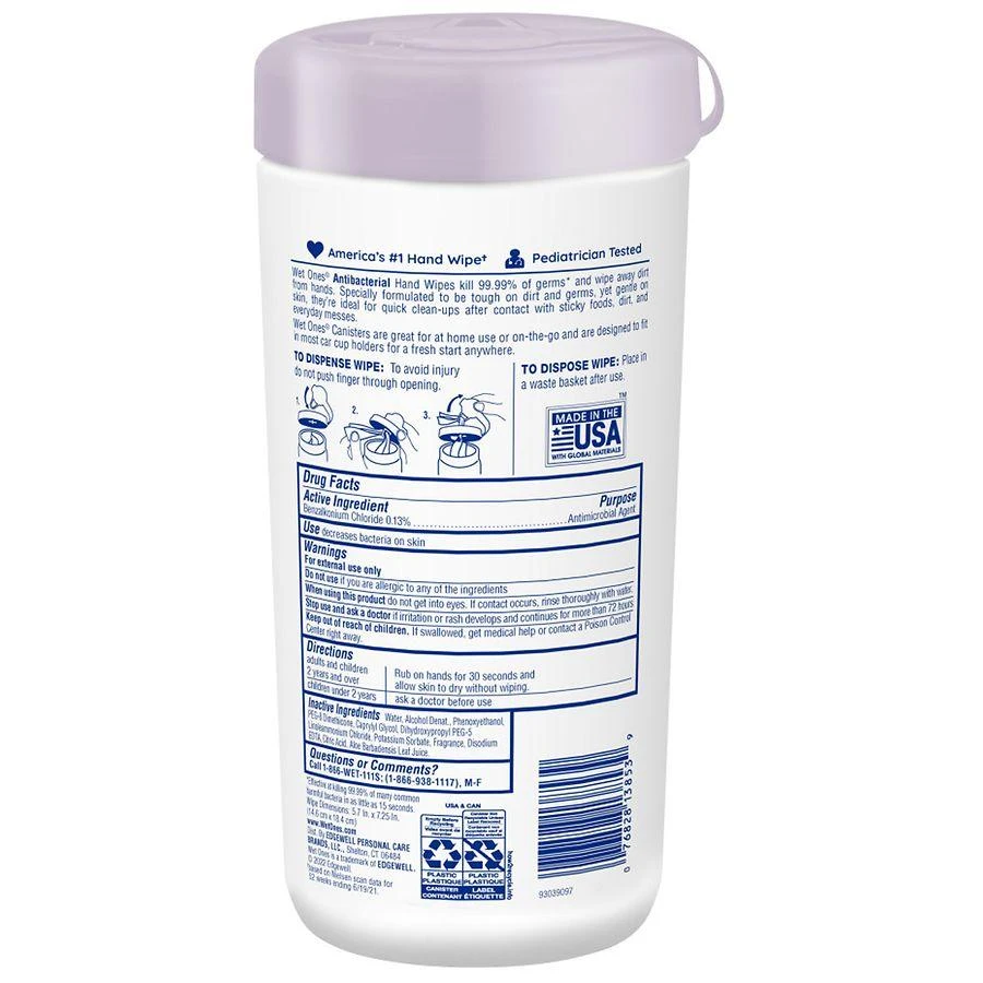 商品Wet Ones|Antibacterial Hand Wipes Lavender,价格¥32,第2张图片详细描述