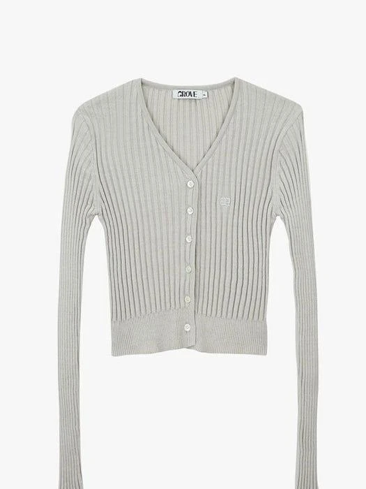 商品GROVE|Note Cardigan - 4 Colors,价格¥869,第4张图片详细描述