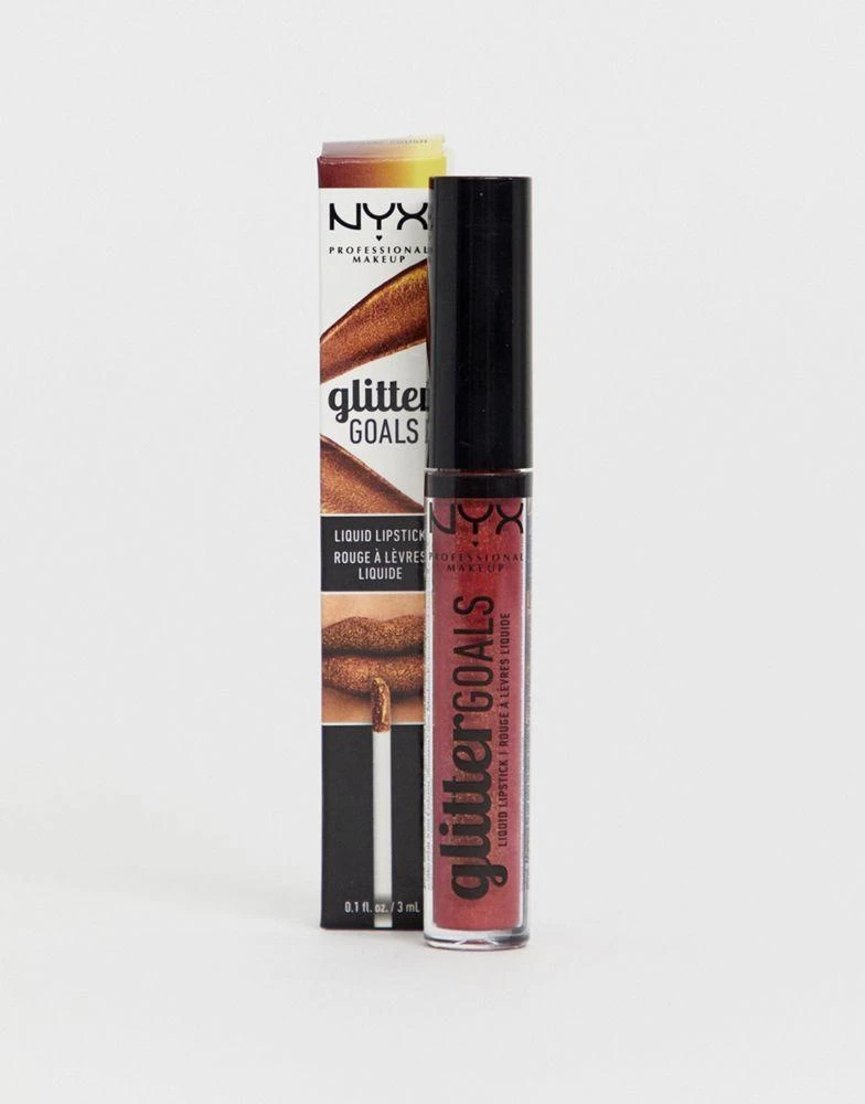 商品NYX Professional Makeup|NYX Professional Makeup Glitter Goals Liquid Lipstick - Crsytal Crush,价格¥78,第1张图片