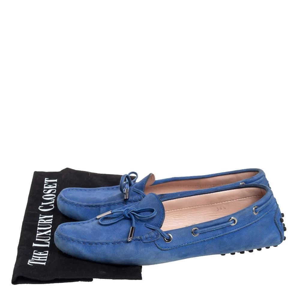 Tod's Blue Nubuck  Gommino Slip On Loafers Size 38.5 商品