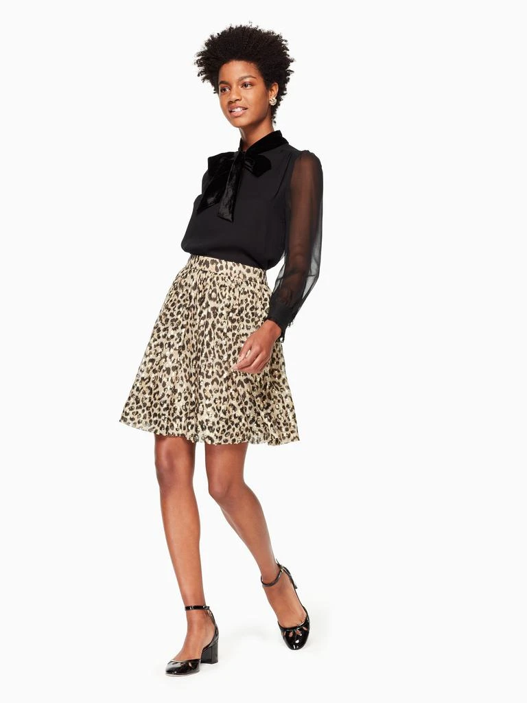 商品Kate Spade|leopard-print clipped dot skirt,价格¥1333,第2张图片详细描述