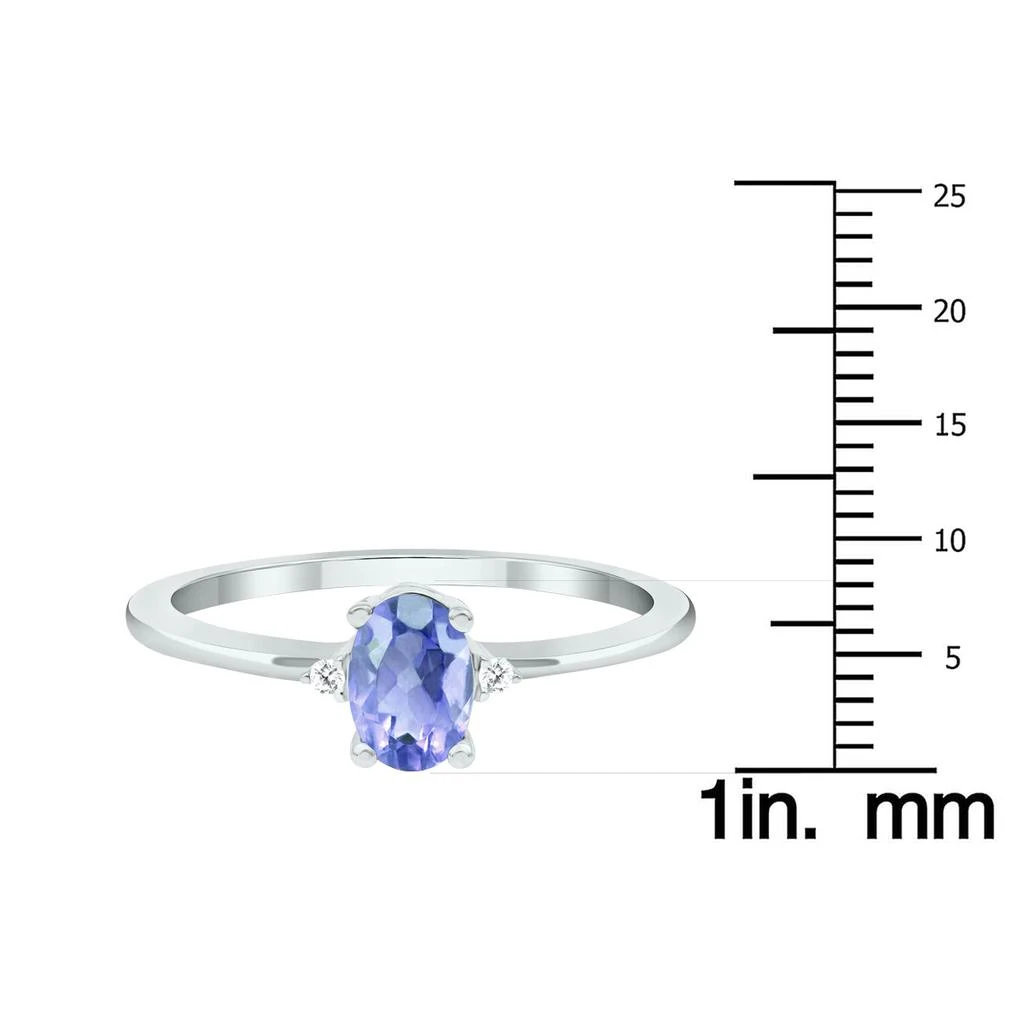 商品SSELECTS|Women's Tanzanite And Diamond Classic Ring In 10K White Gold,价格¥1652,第5张图片详细描述