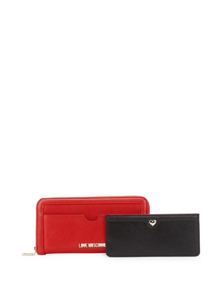 商品Moschino|Leather Multi Pocket Wallet,价格¥629,第5张图片详细描述