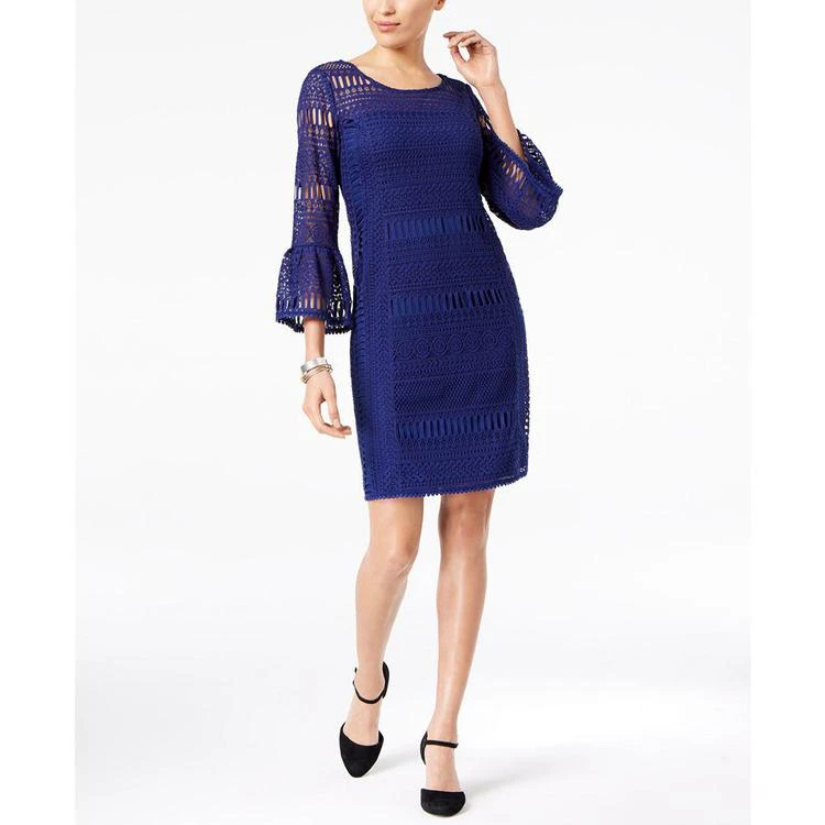 商品Alfani|Crochet Illusion Dress, Created for Macy's,价格¥307,第1张图片