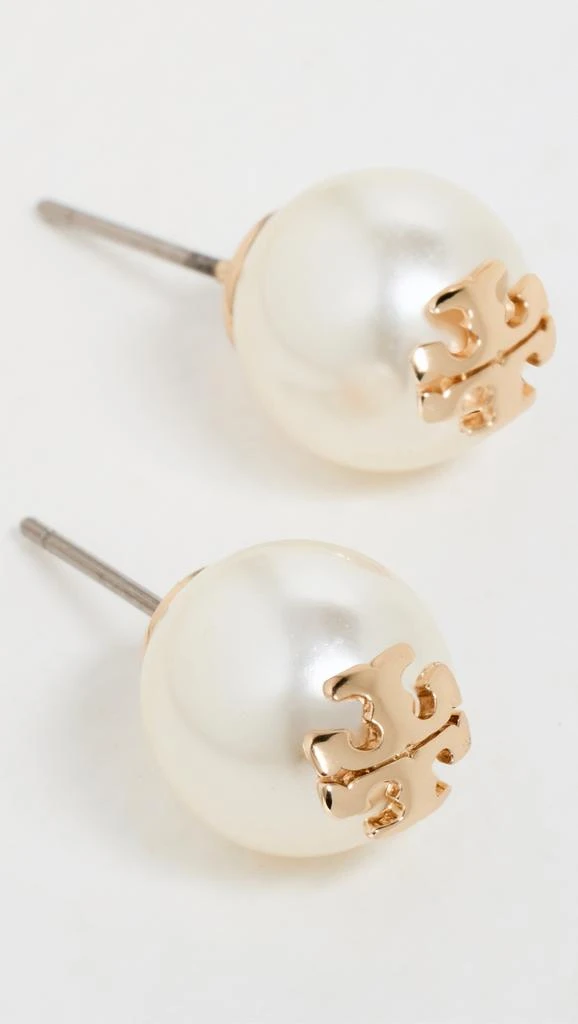 商品Tory Burch|Tory Burch 水晶珍珠耳钉,价格¥574,第4张图片详细描述