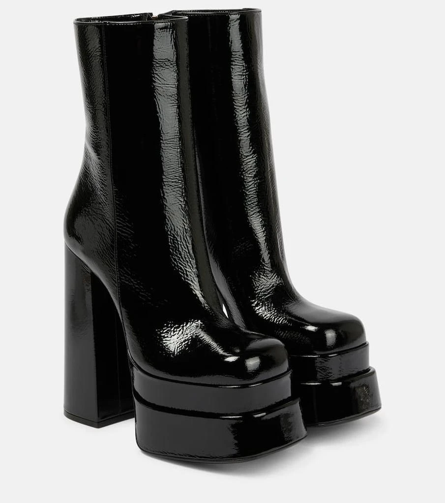 商品Versace|Aevitas皮革防水台及踝靴,价格¥7582,第1张图片