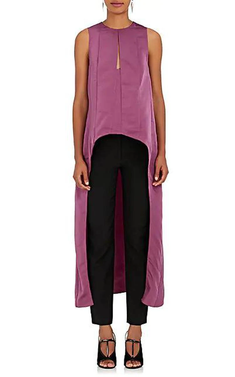 商品Narciso Rodriguez|Matte Silk Satin Trapeze Top,价格¥2690,第1张图片