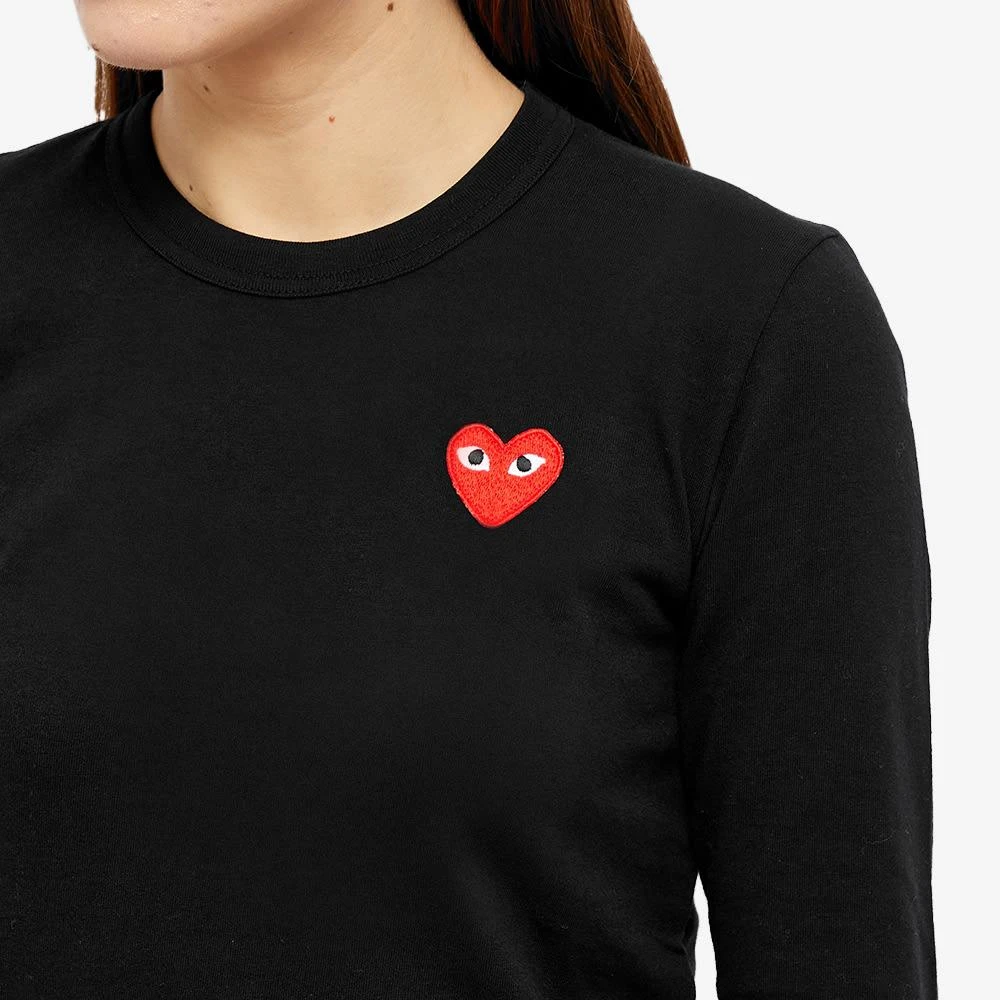 商品Comme des Garcons|Comme des Garcons Play Women's Long Sleeve Basic Logo T-Shirt,价格¥921,第5张图片详细描述