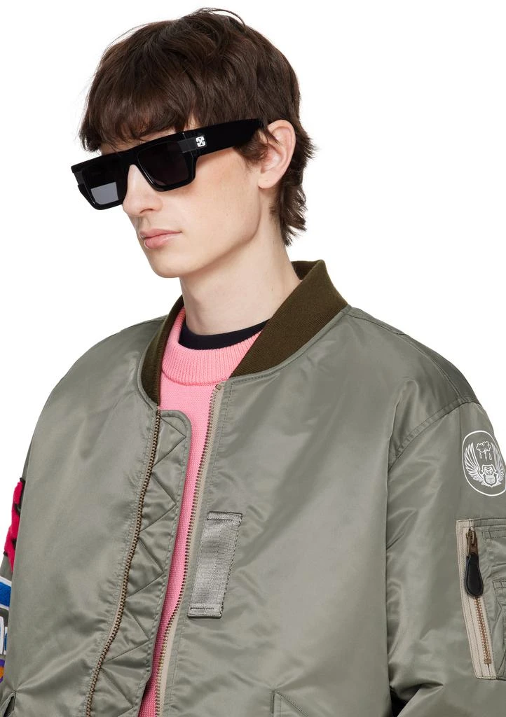 商品Off-White|Black Chester Sunglasses,价格¥3073,第4张图片详细描述